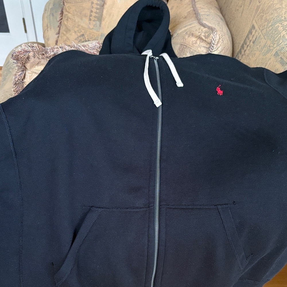 Polo by Ralph Lauren Black Zip-Up Sweater